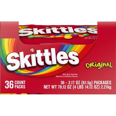 SKITTLES Skittles Original Single Bags 2.17 oz., PK360 108226